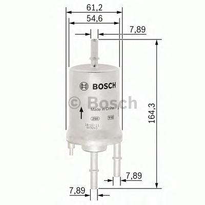 Filtru combustibil AUDI A2 (8Z0) (2000 - 2005) BOSCH F 026 403 008