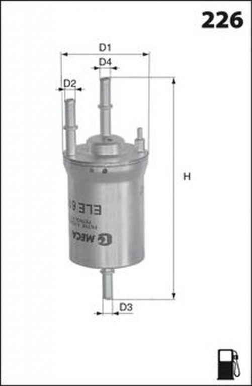 Filtru combustibil AUDI A3 8P1 LUCAS FILTERS LFPF025