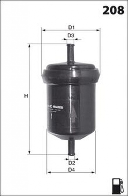 Filtru combustibil AUDI A4 8D2 B5 LUCAS FILTERS LFPF004
