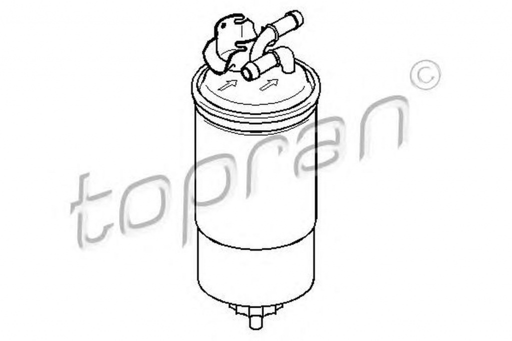 Filtru combustibil AUDI A4 8D2 B5 TOPRAN 107725