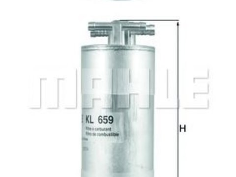 Filtru combustibil AUDI A6 (4F2, C6) (2004 - 2011) MAHLE ORIGINAL KL 659