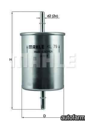 Filtru combustibil AUDI A8 (4E_) KNECHT KL 79