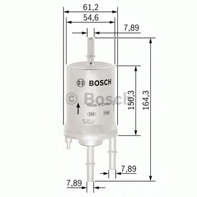 Filtru combustibil AUDI TT (8J3) (2006 - 2014) BOS