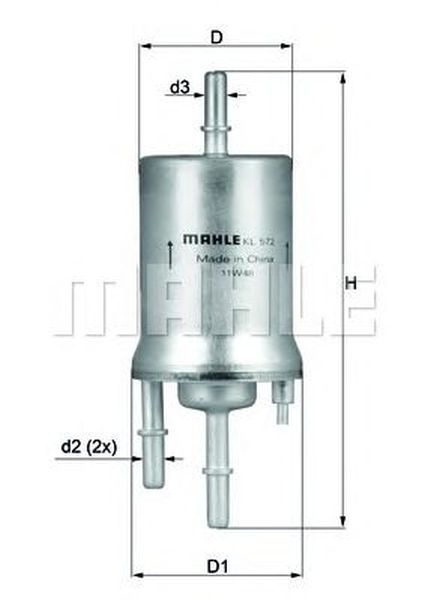 Filtru combustibil AUDI TT 8J3 KNECHT KL572