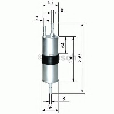 Filtru combustibil BMW Seria 2 Active Tourer (F45) (2014 - 2016) BOSCH F 026 403 754 piesa NOUA