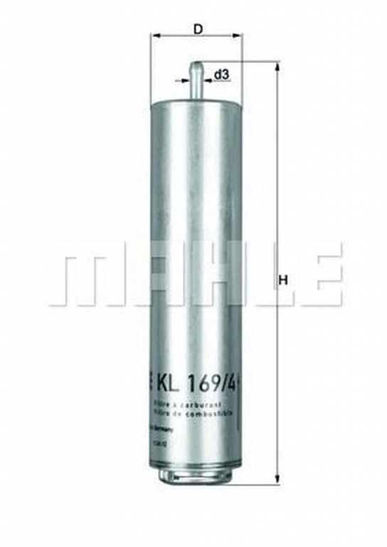 Filtru combustibil BMW X3 E83 MAHLE ORIGINAL KL169