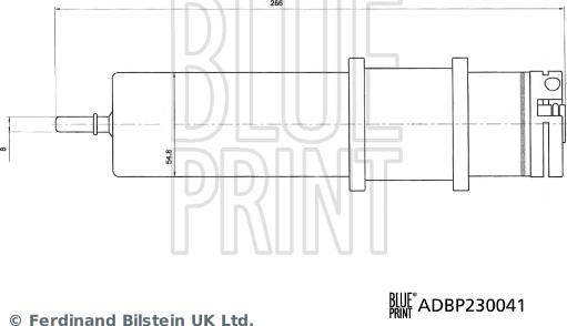 Filtru combustibil BMW X4 (G02, F98), Crossover, 04.2018 - Blue Print ADBP230041