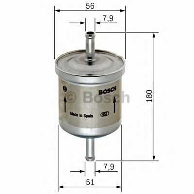 Filtru combustibil BOSCH 0450905939 Volvo C70 2 Cabriolet C30 S-Type (Ccx) Explorer (U2) Transit Connect (P65, P70, P80) Tourneo Connect Focus Limuzina (Dfw) Focus 2 Limuzina (Da) Focus (Daw, Dbw)