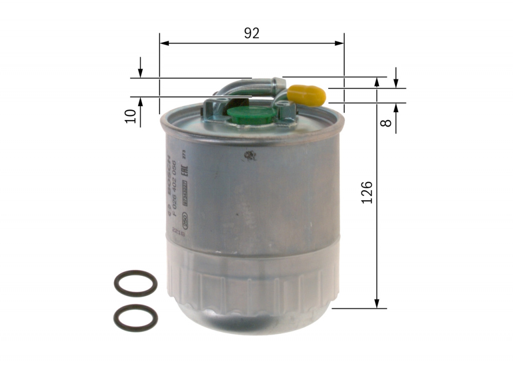 Filtru combustibil BOSCH MERCEDES-BENZ SPRINTER 5-t caroserie (B906) 2006-2018 - F 026 402 056