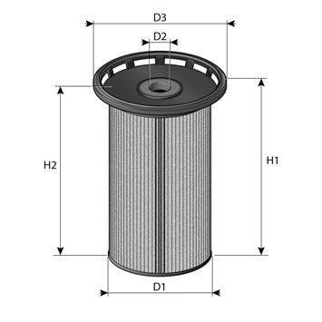 Filtru combustibil C873 PURFLUX pentru Seat Leon A