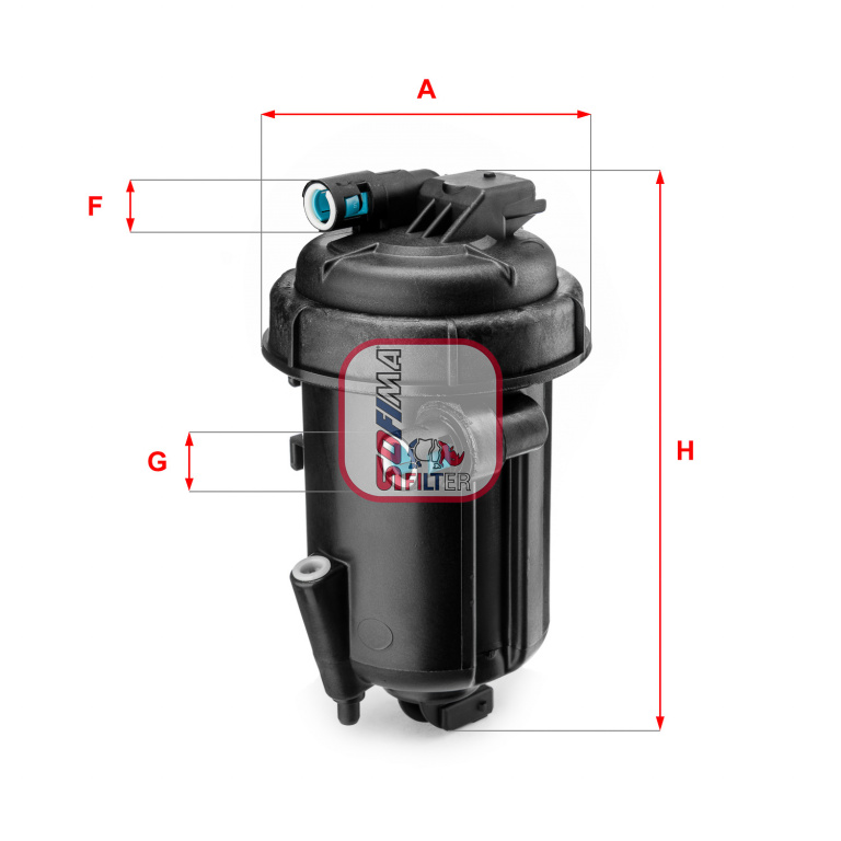 Filtru combustibil # Chevrolet Captiva 2006 2007 2008 2009 2010 2011 2012 2013 2014 2015 2016 2017 2018 2019 2020 2021 2022 2023 2024 2025 # S 5163 GC # SOFIMA