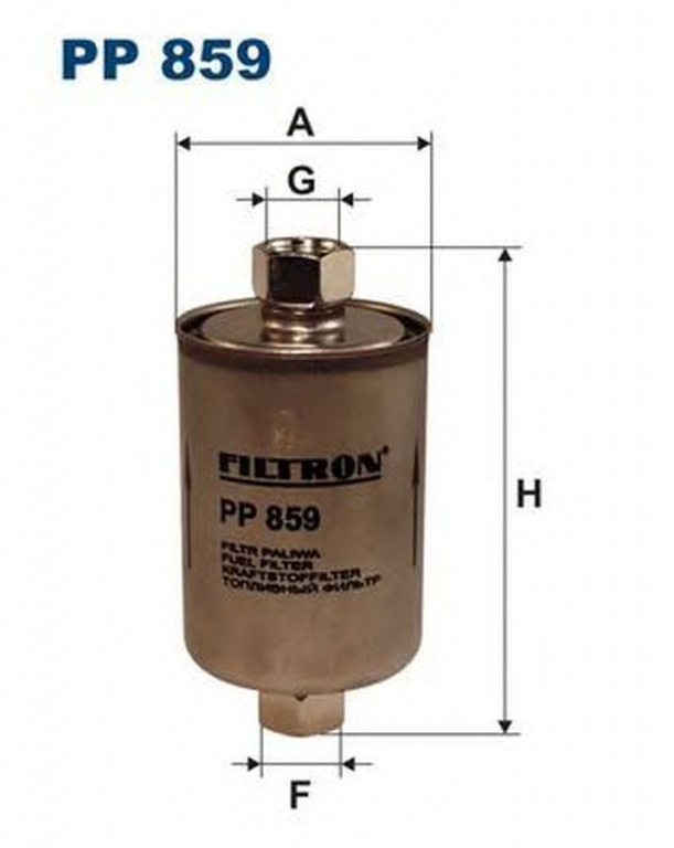 Filtru combustibil CHEVROLET S10 pick-up FILTRON PP859