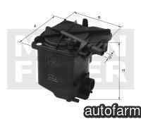 Filtru combustibil CITROËN C4 I LC MANN-FILTER WK