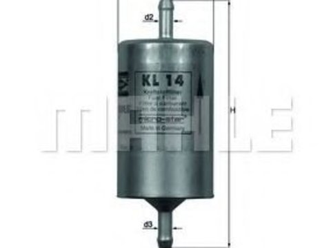 Filtru combustibil CITROËN ZX (N2) (1991 - 1997) MAHLE ORIGINAL KL 14