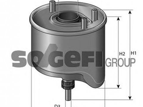 Filtru combustibil CITROEN C3 Picasso COOPERSFIAAM FILTERS FP5938