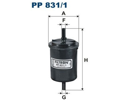 Filtru combustibil Citroen Saxo, Dacia Logan, Smart, Fortwo, Ds 3, Renault Twingo, Trafic, Peugeot 605, 806, 5008, Opel Ascona, Nissan Navara, Lancia Zeta, Fiat Scudo, FILTRON