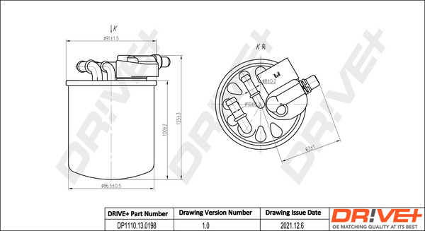 Filtru combustibil (DP1110130198 DRIVE) INFINITI,MERCEDES-BENZ