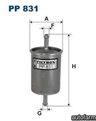 Filtru combustibil FIAT CINQUECENTO (170) Producator FILTRON PP831