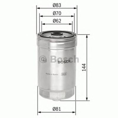 Filtru combustibil FIAT DUCATO platou sasiu 244 BOSCH 1457434314