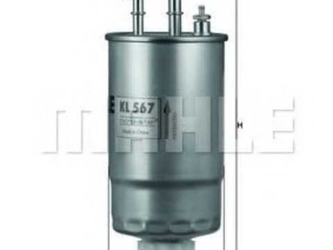 Filtru combustibil FIAT IDEA (350_) (2003 - 2020) MAHLE ORIGINAL KL 567