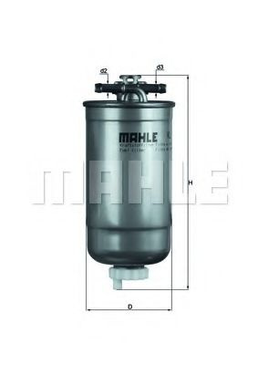 Filtru combustibil FIAT PUNTO (176) (1993 - 1999) MAHLE ORIGINAL KL 147D