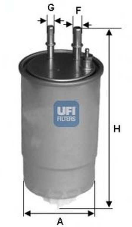Filtru combustibil FIAT QUBO 225 UFI 24.ONE.01