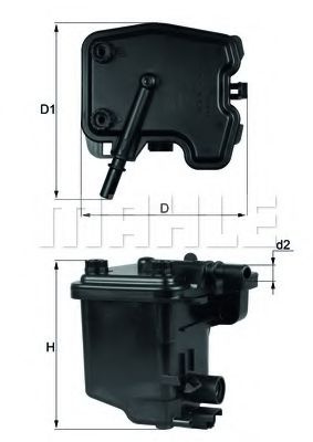 Filtru combustibil FIAT SCUDO platou / sasiu (272, 270) (2007 - 2016) MAHLE ORIGINAL KL 431D