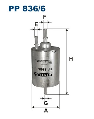 Filtru combustibil Filtron AUDI R8 (422, 423) 2007-2015 - PP 836/6