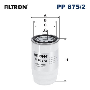 Filtru combustibil FILTRON PP875/2 se potriveste la HYUNDAI H-1 Travel (TQ) 2008 2009 2010 2011 2012 2013 2014 2015 2016 2017 2018 2019 2020 2021 2022 2023
