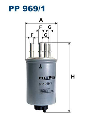 Filtru combustibil FILTRON PP969/1 compatibil cu LAND ROVER DISCOVERY III (L319) 2004 2005 2006 2007 2008 2009