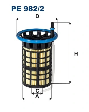 Filtru combustibil Filtron VAUXHALL COMBO Mk III (D) Autoutilitară/limuzină spațioasă (X12) 2011-2021 - PE 982/2