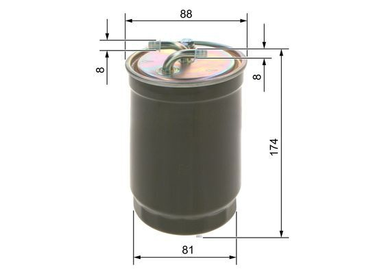 Filtru combustibil # Ford Courier 1991 1992 1993 1994 1995 1996 # 0 450 906 172 # BOSCH