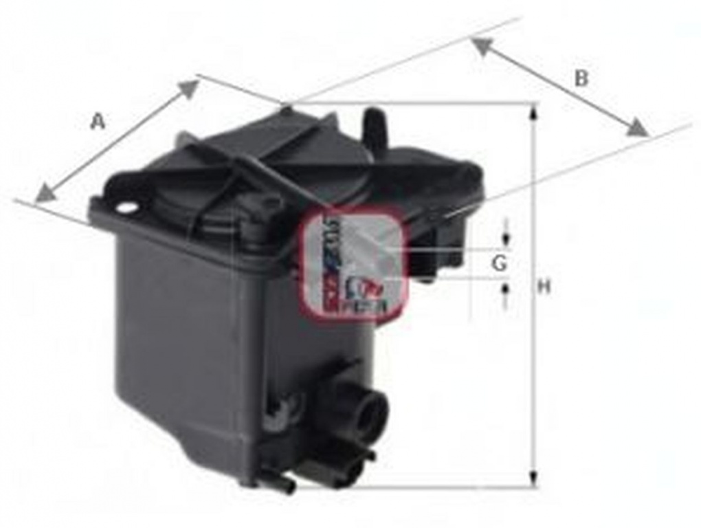 Filtru combustibil FORD FOCUS II DA SOFIMA S7420NR