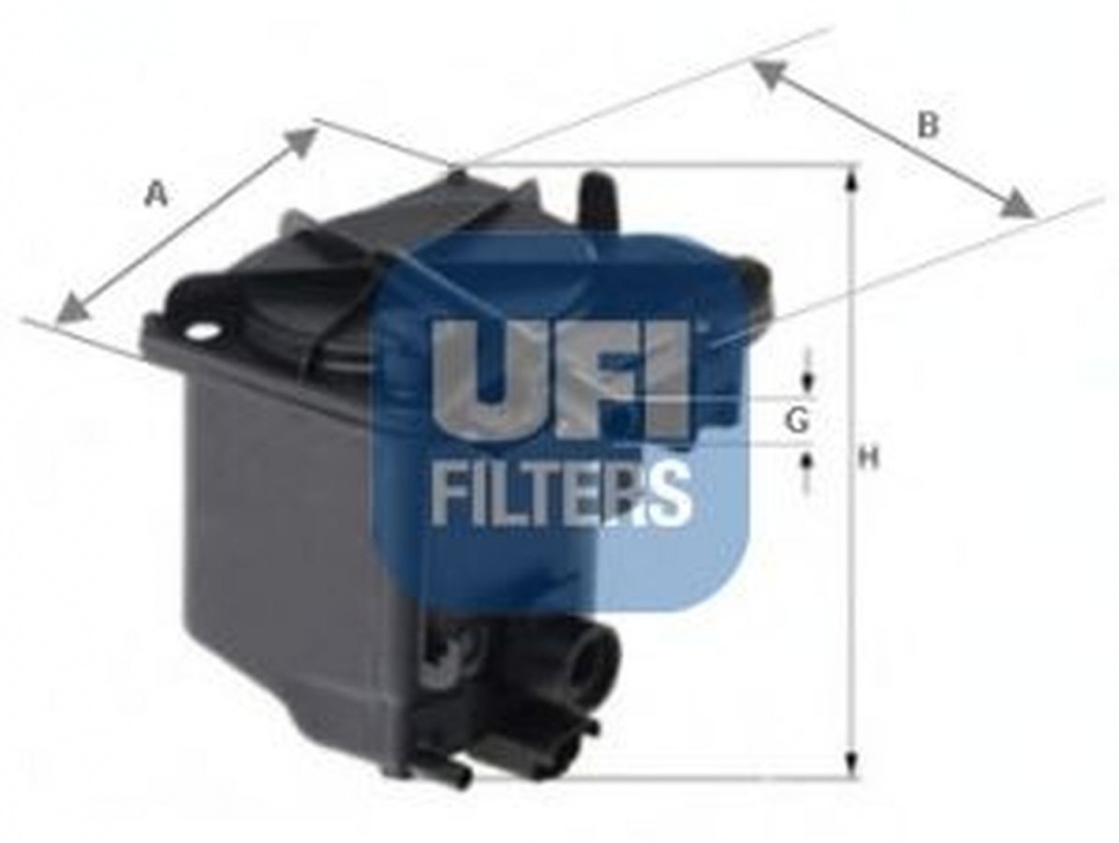 Filtru combustibil FORD FOCUS II DA UFI 24.027.00