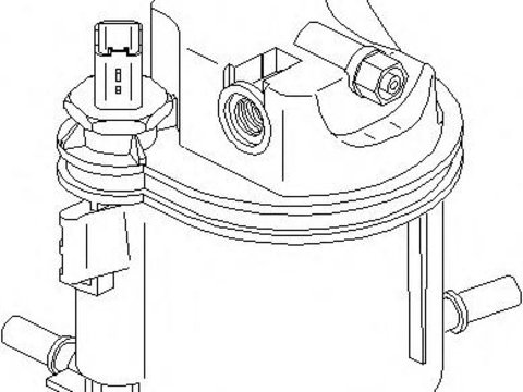 Filtru combustibil FORD IKON V (JH_, JD_), FORD FUSION (JU_), PEUGEOT 207 (WA_, WC_) - TOPRAN 720 940