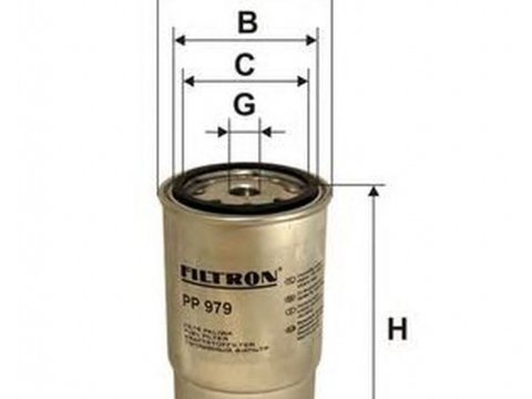 Filtru combustibil HYUNDAI TRAJET FO FILTRON PP979
