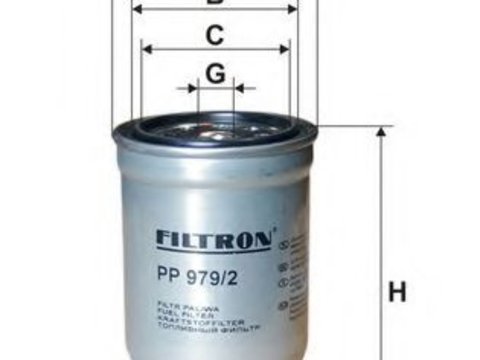Filtru combustibil HYUNDAI TUCSON (JM) (2004 - 2010) FILTRON PP979/2
