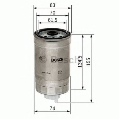 Filtru combustibil IVECO DAILY II platou sasiu BOSCH 1457434105