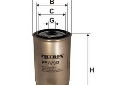 Filtru combustibil IVECO DAILY III caroserie inchisa/combi (1997 - 2007) FILTRON PP879/3 piesa NOUA