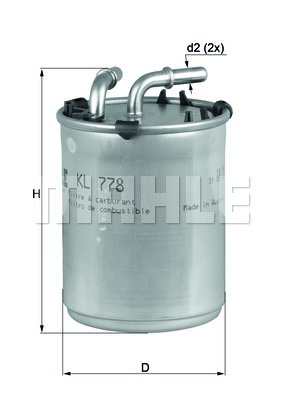 Filtru combustibil (KL778 MAHLE KNECHT) AUDI,SEAT,SKODA,VW