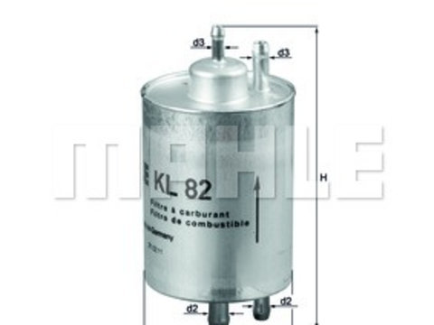Filtru combustibil (KL82 MAHLE KNECHT) CHRYSLER,MERCEDES-BENZ,PUCH