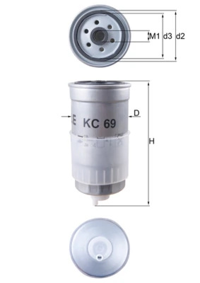 Filtru combustibil KNECHT AUDI 100 C3 limuzina (44