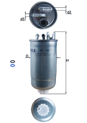 Filtru combustibil KNECHT AUDI A4 B6 Avant (8E5) 2001-2004 - KL 147D