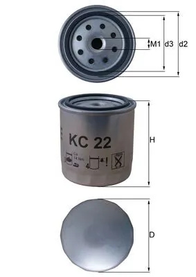 Filtru combustibil KNECHT DAEWOO MUSSO (FJ) 1999-2004 - KC 22