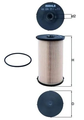 Filtru combustibil KNECHT VW TOURAN VAN (1T3) 2010-2015 - KX 220D