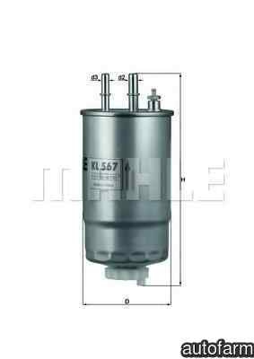 Filtru combustibil LANCIA DELTA III 844 KNECHT KL 567