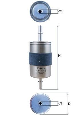 filtru combustibil MAHLE KL1055 compatib