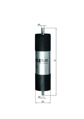 Filtru combustibil MAHLE KL658 la masina AUDI A6 C6 (4F2) 2004 2005 2006 2007 2008 2009 2010 2011