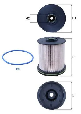 Filtru combustibil MAHLE OPEL ASTRA K Sports Tourer (B16) 2015-2022 - KX 491/1D