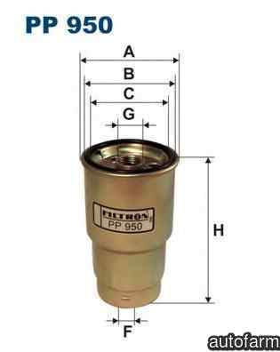 Filtru combustibil MAZDA 6 (GG) FILTRON PP950